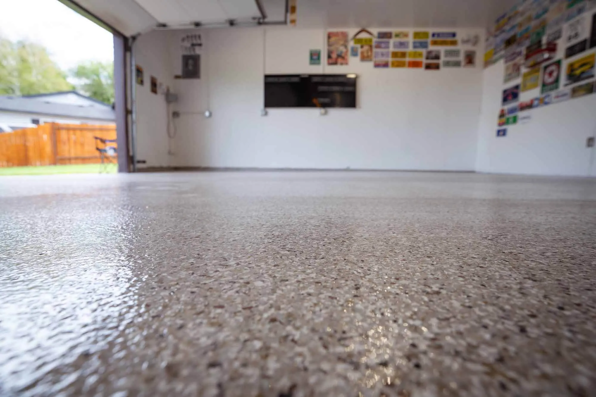 creekbed garage epoxy flooring